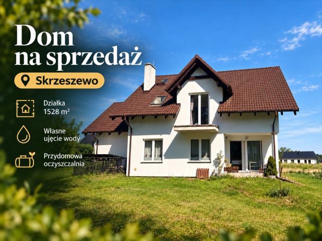 Na sprzedaż przestronny dom 166 m² w Skrzeszewie z dużą działką