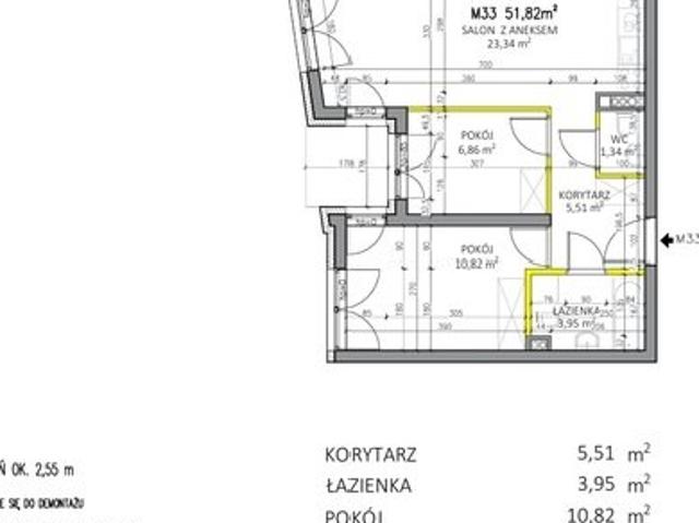 Na sprzedaż 3 pokojowe mieszkanie 51,3 m² z miejscem garażowym