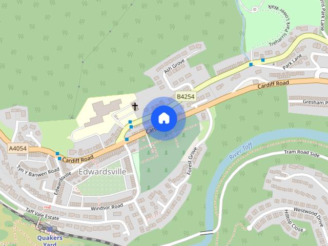 Nant Ddu Terrace, Edwardsville, Treharris