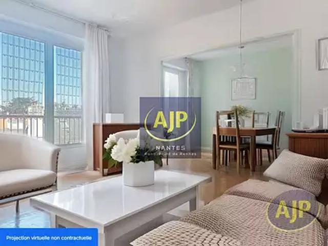 Nantes 44100 Achat / Vente appartement 3 pièces t3 cave parking