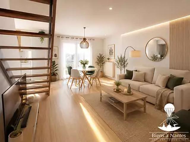 Nantes 44300 Achat / Vente appartement 3 pièces t3 au dernier étage
