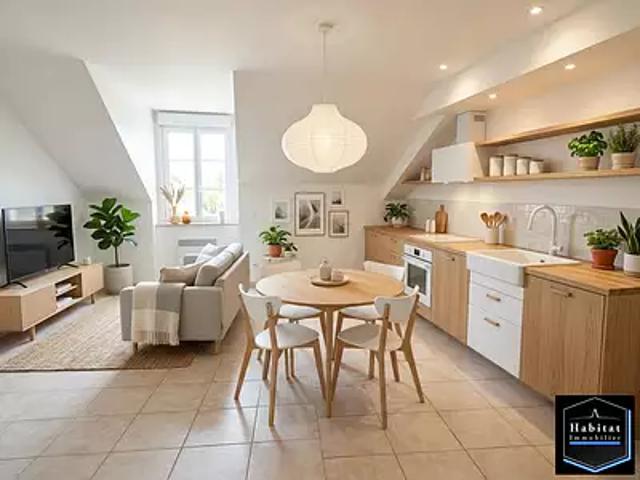 Nanteuil le Haudouin 60440 Achat / Vente appartement 3 pièces t3 au dernier étage parking