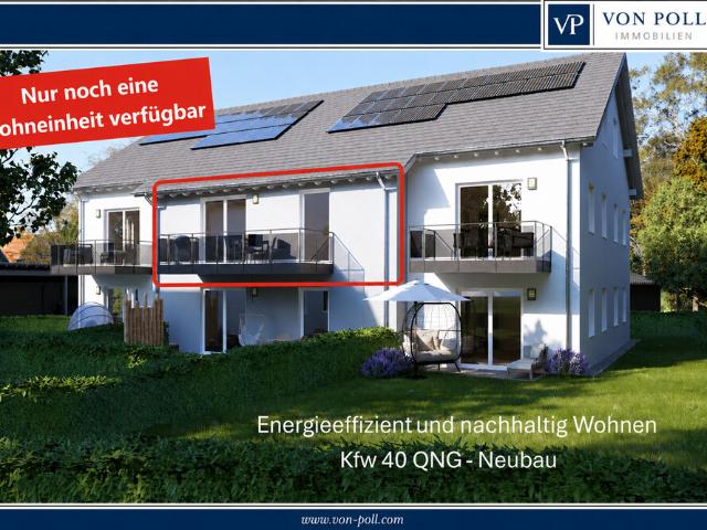 Nachhaltige und energieeffiziente 2 Zimmer Neubauwohnung mit gehobener Ausstattung, Balkon, 2 Carportstellplätzen und PV Anlage