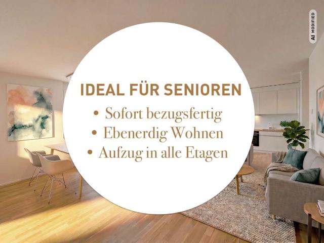 Nachmittagssonne durchflutet diese 3 Zimmerwohnung mit westlicher Ausrichtung