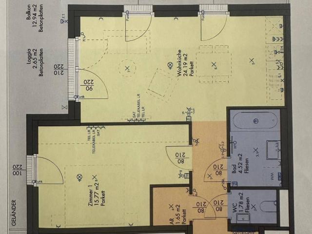 Nachmieter gesucht ab 01.11.2026 Schöne 2 Zimmer Neubauwohnung mit Loggia & Balkon in 1220 Wien
