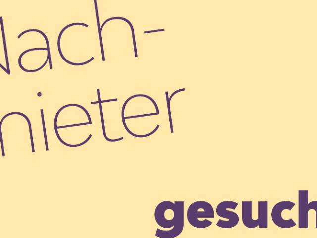 Nachmieter gesucht Familienräume mit Struktur