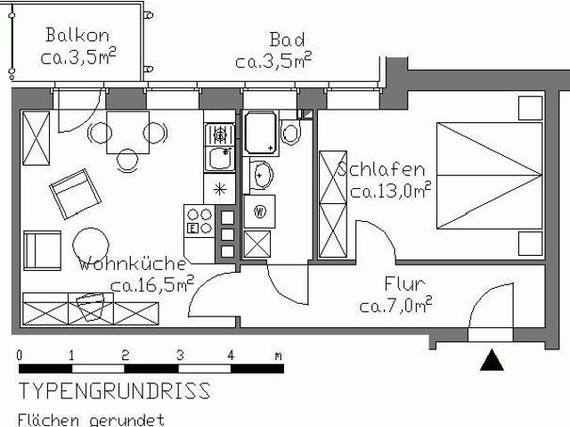 Nachmieter zum 15.08.2026 gesucht gemütliche 1,5 Zimmer Wohnung mit Balkon