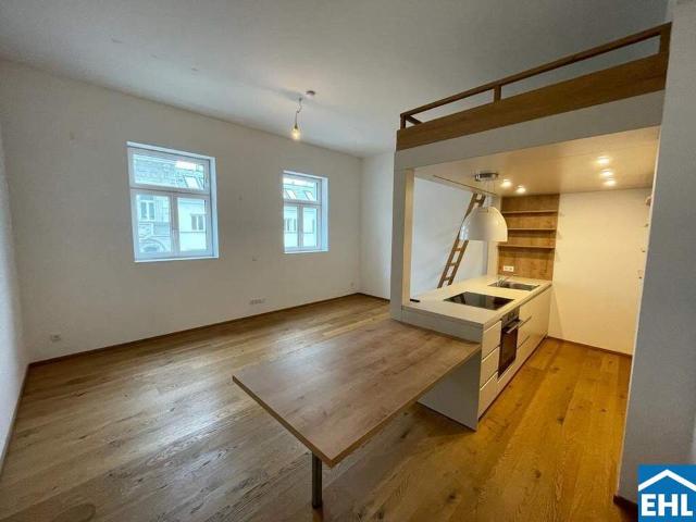 Nähe Naschmarkt: 1 Zimmerwohnung im DG Ausbau eines stilvollen Altbaus