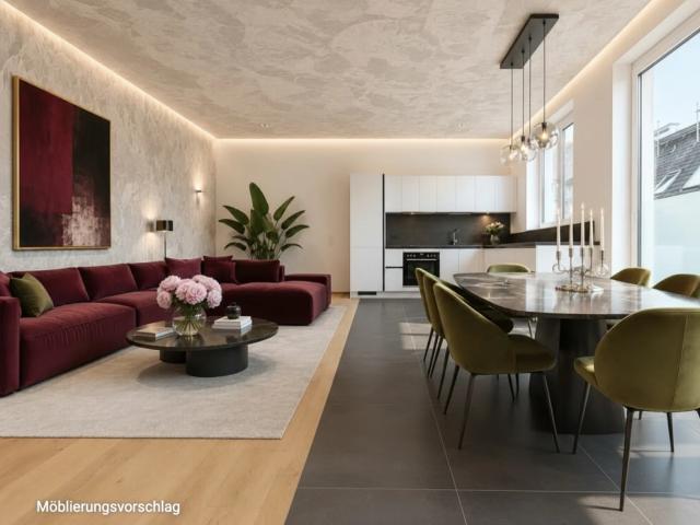 NÄHE NASCHMARKT DG Ausbau: 3 Zimmer Wohnung mit schönen Ausblick zum Innenhof