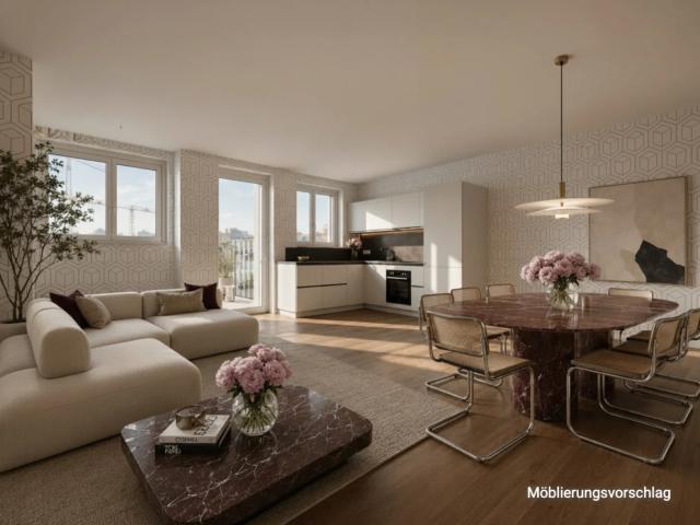 NÄHE NASCHMARKT: U4 Pilgramgasse 3 Zimmerwohnung mit hofseitigem Balkon