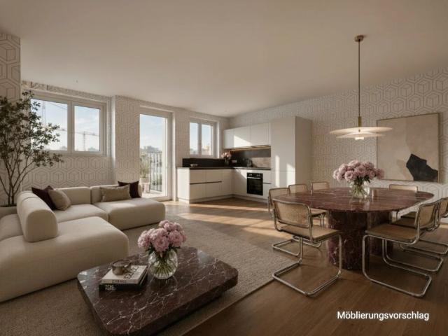 NÄHE NASCHMARKT: U4 Pilgramgasse 3 Zimmerwohnung mit hofseitigem Balkon