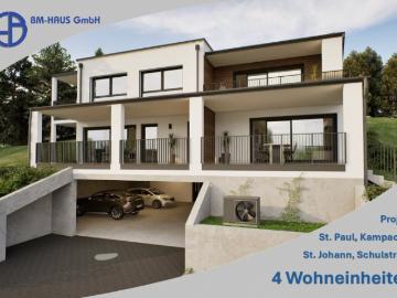 Nähe Bahnhof St. Paul i. L 4 Wohnungen in Kampach
