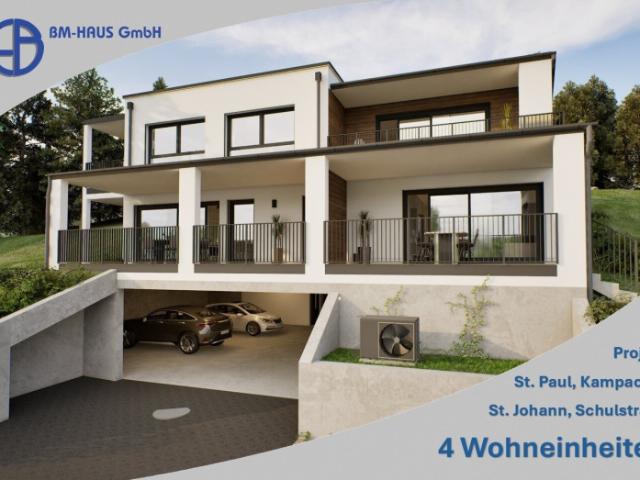 Nähe Bahnhof St. Paul i. L 4 Wohnungen in Kampach