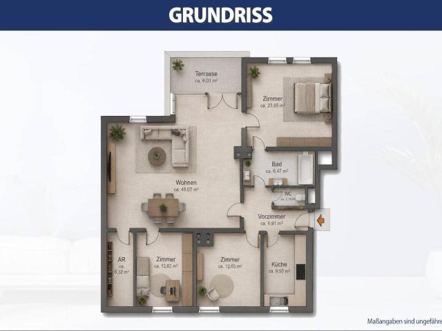 NÄHE RIVERSIDE | DG Wohnung mit großzügigem Wohnbereich, 3 Zimmer + extra Küche | Abstellraum | ZELLMANN IMMOBILIEN
