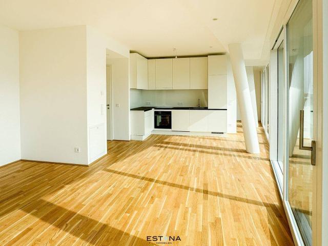 Nähe UNO City Pärchenwohnung mit perfektem Grundriss und Temperierung im Sommer Neubau