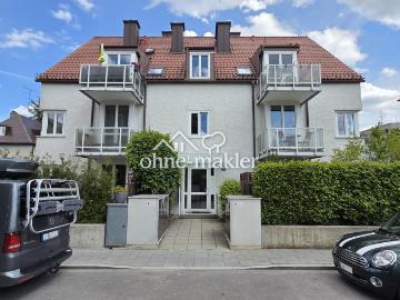 Nähe Waldfriedhof: Möblierte 2 Zimmer Wohnung, ruhige Lage m. Terrasse von Privat o.M