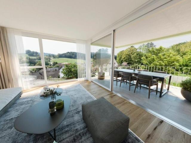 Nahe Winterthur: Elsau Casa Weitblick Garten Eckhaus rechts