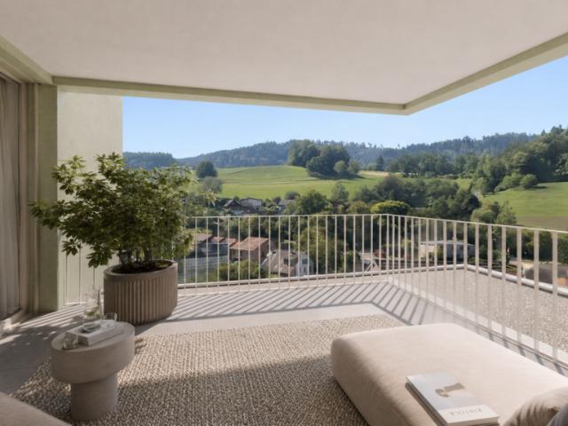 Nahe Winterthur: Elsau Casa Weitblick Penthouse