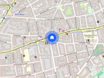 Wöhrder Wiese, Nuremberg U-Bahn, Altstadt und Engere Innenstadt, Schweinau, Nürnberg, Mittelfranken, Bayern