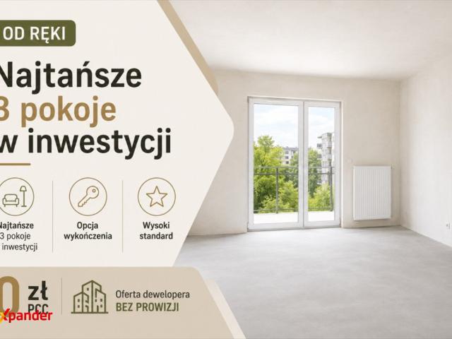 Gotowe 3 pokojowe mieszkanie z balkonami od ręki zapraszam