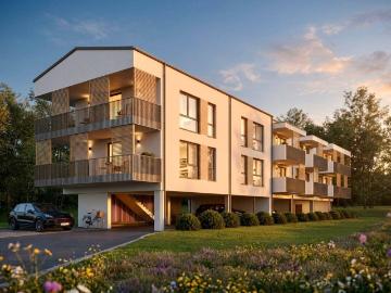 Natur trifft auf moderne Architektur! Exklusive Wohnung mit großem Balkon: Ihr neues Zuhause in Ragnitz