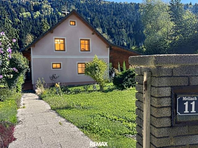 Natur vor der Haustüre – Einfamilienhaus mit schönen Garten in Mellach