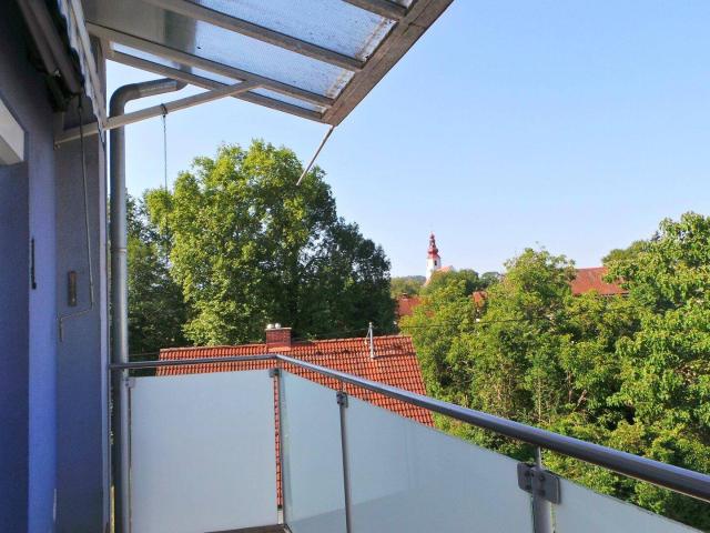 NATURNAH STADTNAH, sonnige 3ZI mit Balkon 3./letzter Stock, schöne Aussichtslage, Carport