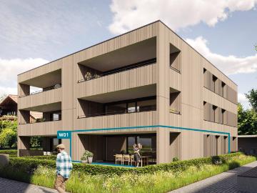 Naturnahes Wohnen! 3 Zimmer Gartenwohnung W01 in Hörbranz!