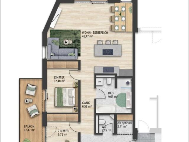 Naturnahes Wohnen in Zentrumsnähe Zirl, Kalvarienberg Top w06 3 bis 4 Zimmerwohnung