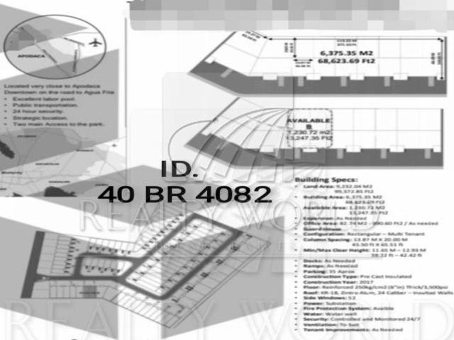 003 00094 BR Nave Industrial / Bodega en Renta en Apodaca, N.L