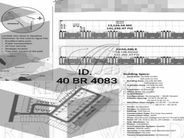 003 00095 BR Nave Industrial / Bodega en Renta en Apodaca, N.L