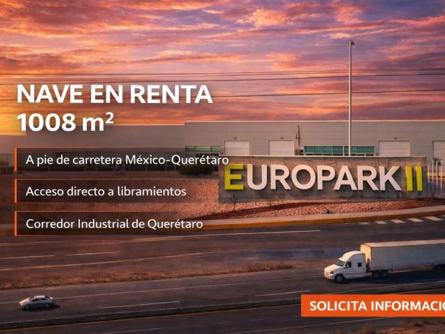 Nave Industrial en renta en EUROPARK II, Carretera Queretaro, Queretaro