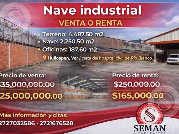 NAVE INDUSTRIAL ZONA RIO BLANCO / HUILOAPAN