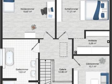 Dahlener Heide, Peel - Heizung, Terrasse