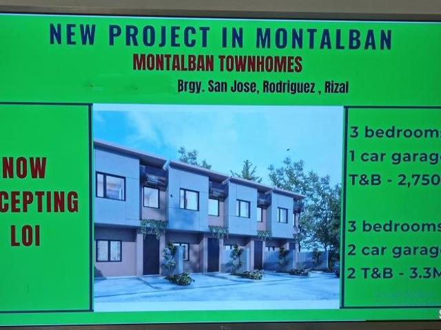 Near Montalban town center house and lot for sale