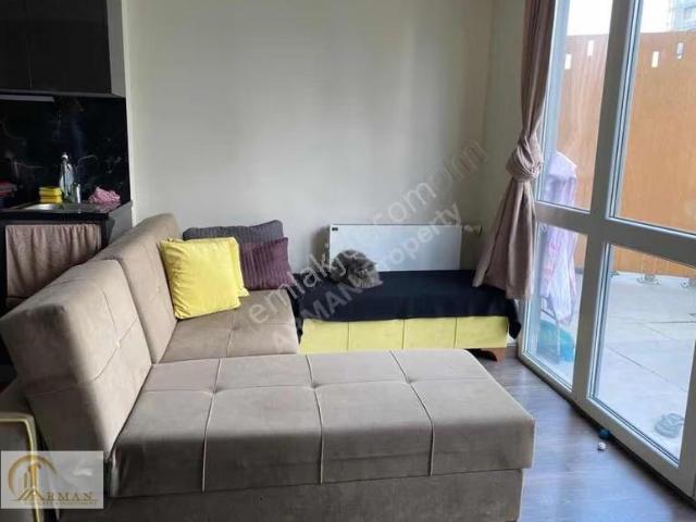 Nef 03 Residence Balkonlu Eşyasız 1+1 Kiralık Bahçe Katı | Arman