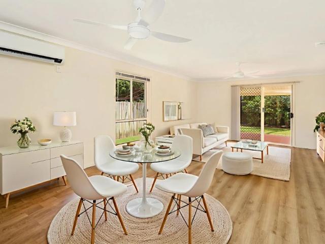 Nestled in a serene cul de sac, 9 Wisteria Place, Currimundi, offers the perfect blend of comfort, convenience, and opportunity