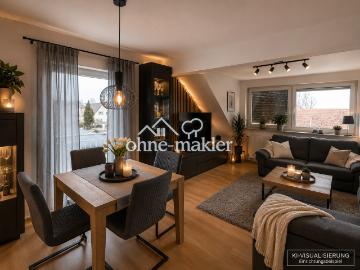 Nette 2 Zimmer DG Wohnung mit Balkon, Stellplatz & Tageslichtbad
