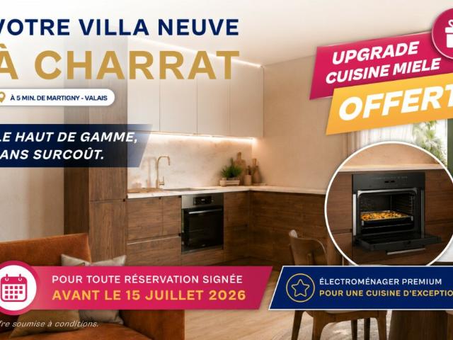 NEUVE Jolie villa de 3.5 pièces et 92 m2 à budget maîtrisé  lot D