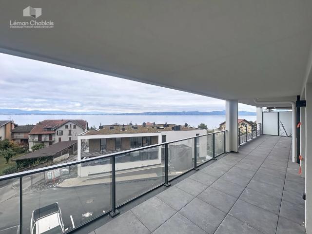 Neuvecelle T5 Neuf Vue imprenable sur le lac 120m² Neuvecelle