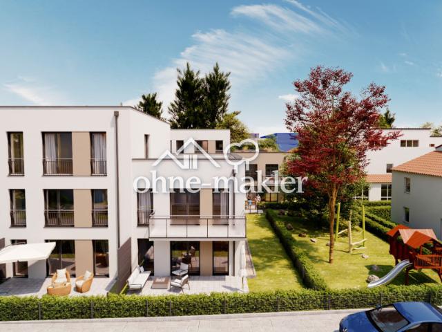 Neuwertig: direkt gegenüber Campus Sonnendurchflutete, geräumige 3 Zimmer Whg EBK, Garten