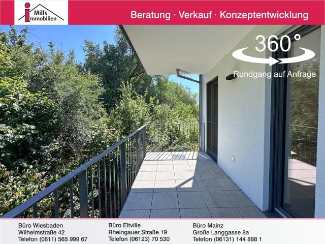 Neuwertige, bezugsfreie Eigentumswohnung mit Blick ins Grüne in Bestlage von Mainz Weisenau