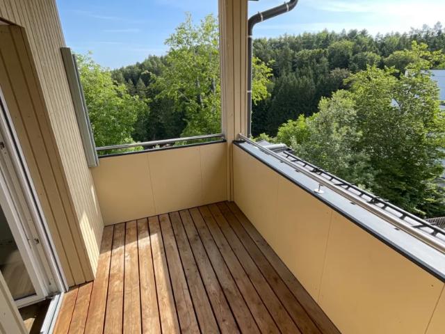 Neuwertige, gemütliche 2 Zimmer Wohnung mit Loggia, möblierter Küche und Carport Stellplatz in Maria Schmolln