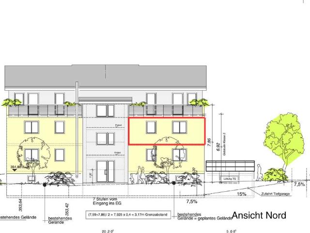 neuwertige und ruhige 3 Zimmer Wohnung mit Balkon im lebenswerten Kern von Altdorf