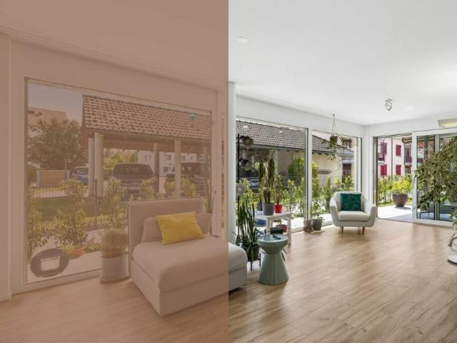Neuwertige 2.5 Zimmer Gartenwohnung mit viel Tageslicht