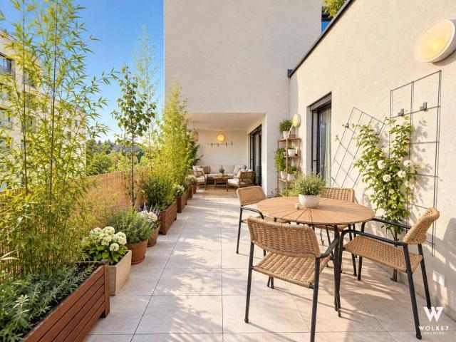 Neuwertige 2 Zimmer Terrassenwohnung mit Fernblick in TOP Lage I VERMIETET BIS 2030 I inkl. Lift und Fußbodenheizung