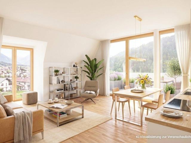 Neuwertige 3 Zimmer Wohnung mit Terrasse und Bergblick | TOP B27 | Zentrum Zams