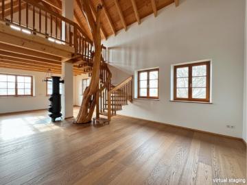 Neuwertiges Landhaus Juwel: Architektur mit Einliegerwohnung in idyllischer Bachlage | NEUKIRCHEN AN DER ENKNACH