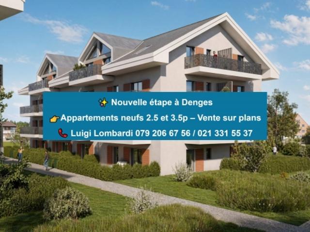 NEU 3,5 Zimmer im obersten Stockwerk mit Balkon in Denges
