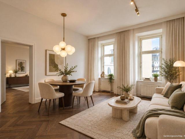 NEU+ 3 Zimmer Altbau mit 69 m² zum Sanieren – Balkon bewilligt, noch nicht errichtet